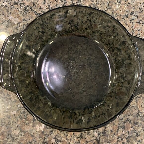 Anchor Hocking Gray 9 Qt. Glass Casserole Dish.  No lid. - Picture 1 of 3